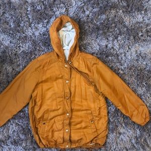 orange utility jacket